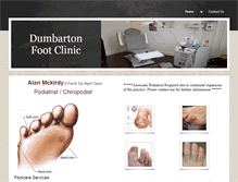 Tablet Screenshot of dumbartonfootclinic.com